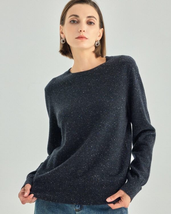 Pure Cashmere Crewneck Sweater — Grey