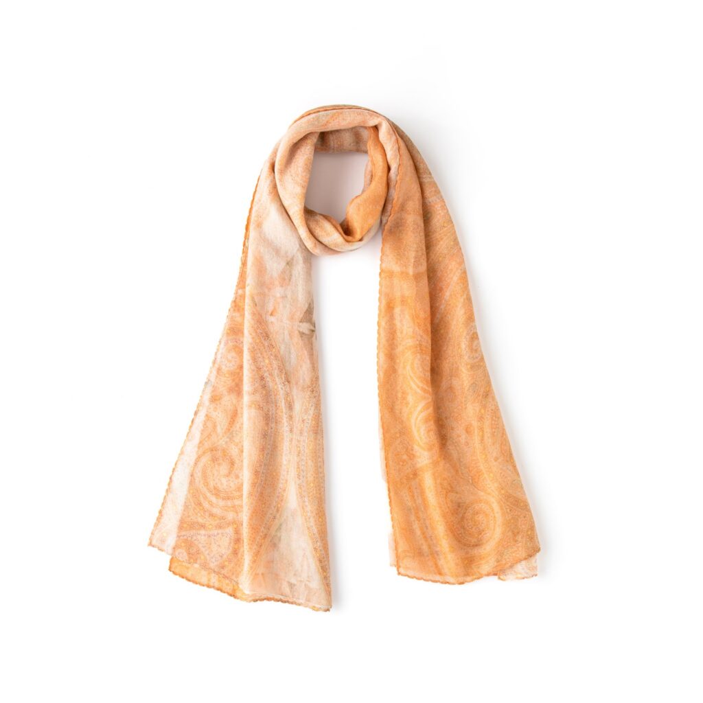 Printed Mongolian Cashmere Shawl - 76.77 x 25.59 in