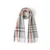 Light Grey Orange Check