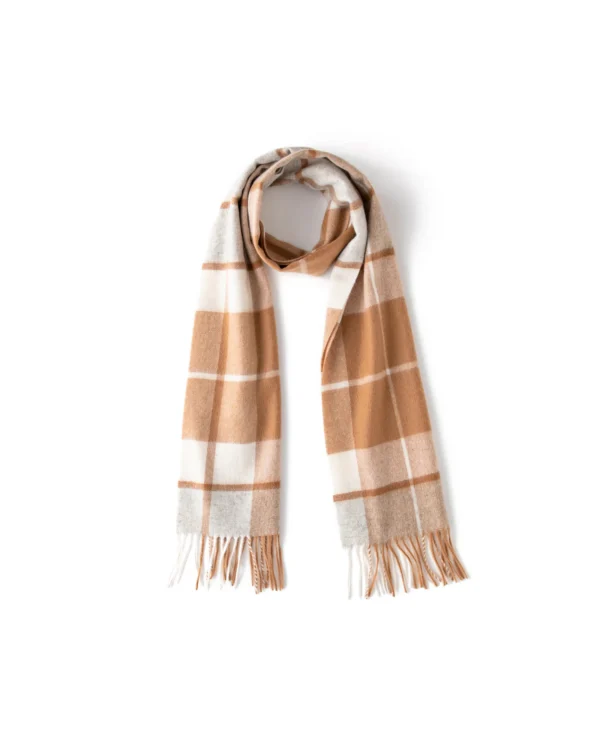 Off White Camel Grey Block