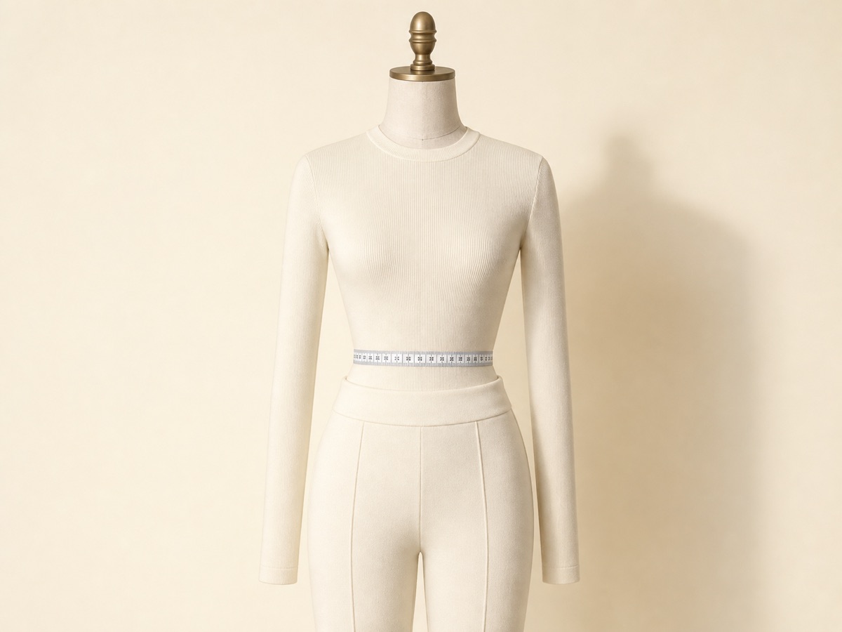 Dress form showing how to measure the natural waist