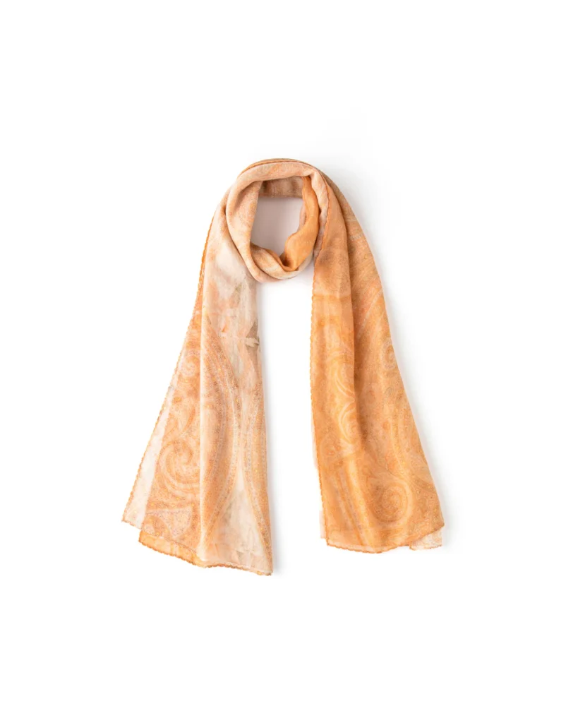 Printed Mongolian Cashmere Shawl - 76.77 x 25.59 in